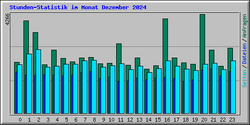 Stunden-Statistik im Monat Dezember 2024